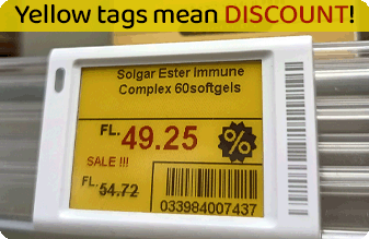 Yellow tags mean Discount!